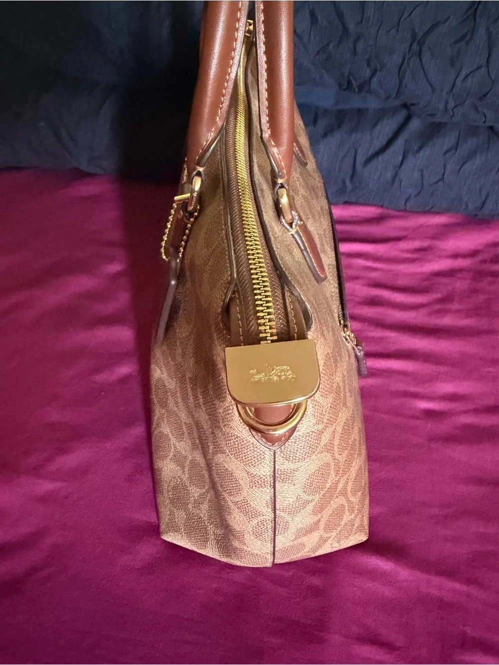 Coach signature coated